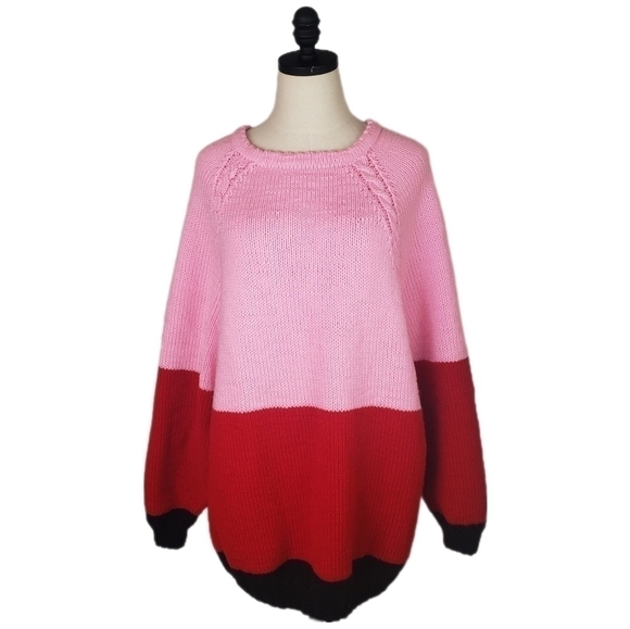 Womans Hand Knit Oversized Swester Size XL - Picture 1 of 12